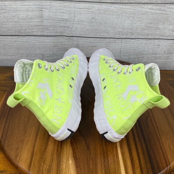 Converse UNT1TL3D Not a Chuck High Top Volt Yellow Shoes Women’s Sneaker Size 8 - Picture 9 of 12